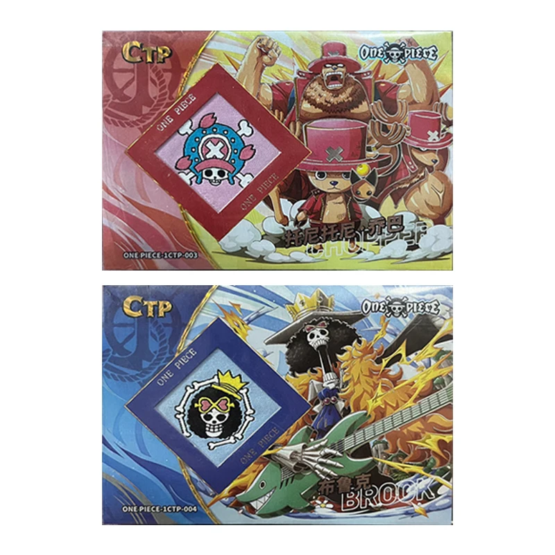 Anime japonés ONE PIECE CTP Monkey D. Luffy Burukku Sanji Chopper tarjetas coleccionables regalos de cumpleaños de Navidad juguetes para niños