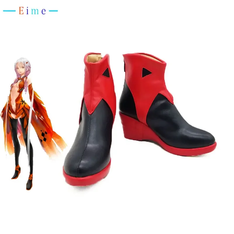 

Anime Guilty Crown Yuzuriha Inori Cosplay Shoes High Heel Shoes Halloween Carnival PU Leather Boots Custom Made