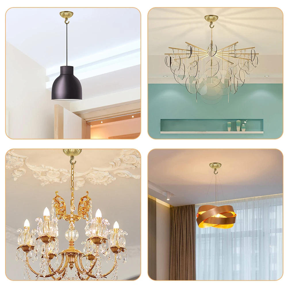 

2pcs Ceiling Cover Plate Chandelier Canopy Accessory Vintage Industrial Style Hardware For Pendant Lights Corridors Cafes