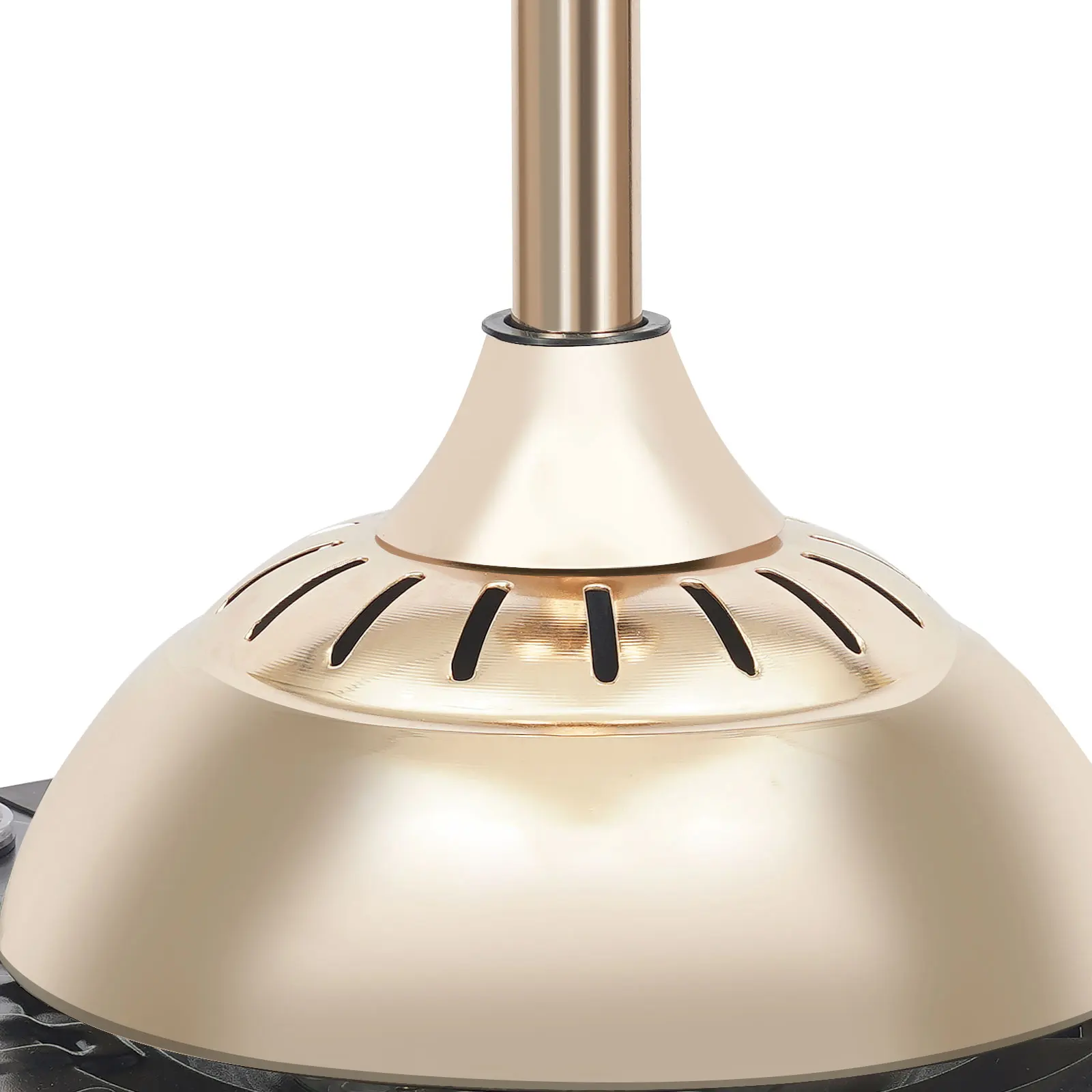 Ceiling Fan Light with Remote Control Modern Retractable Chandelier Ceiling Fan Light 6 Levels of Wind Speed for Home Office