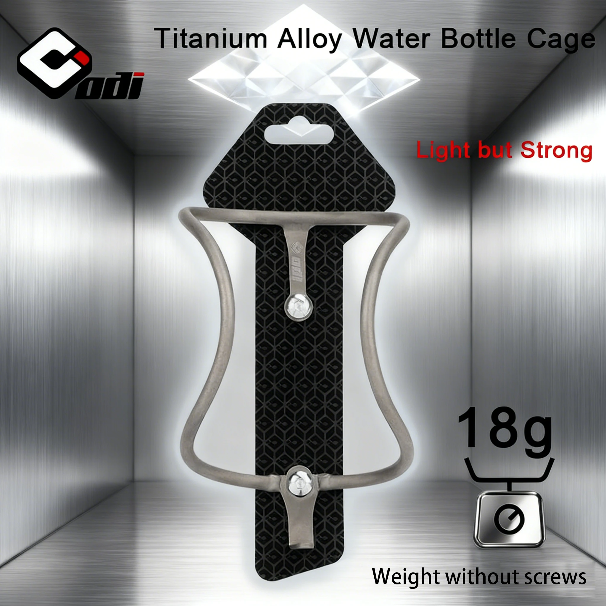 

ODI Ultralight Bicycle Bottle Cage 18g Titanium Alloy Water Bottle Holder for MTB Road Bike Durable Mountain Cycling Accessories