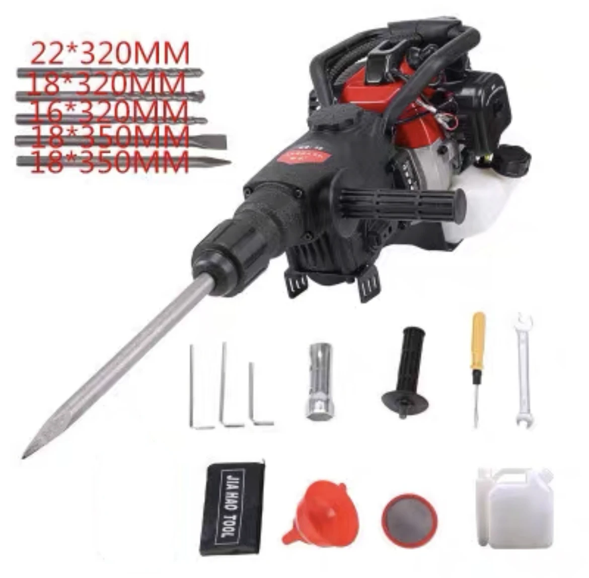 

Multifunction Gasoline Power Impact Hammer Gasoline Broken Electric Pick Electric 1800W Drill Driller Demolition Hammer