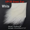 1PCS Goat Fur White