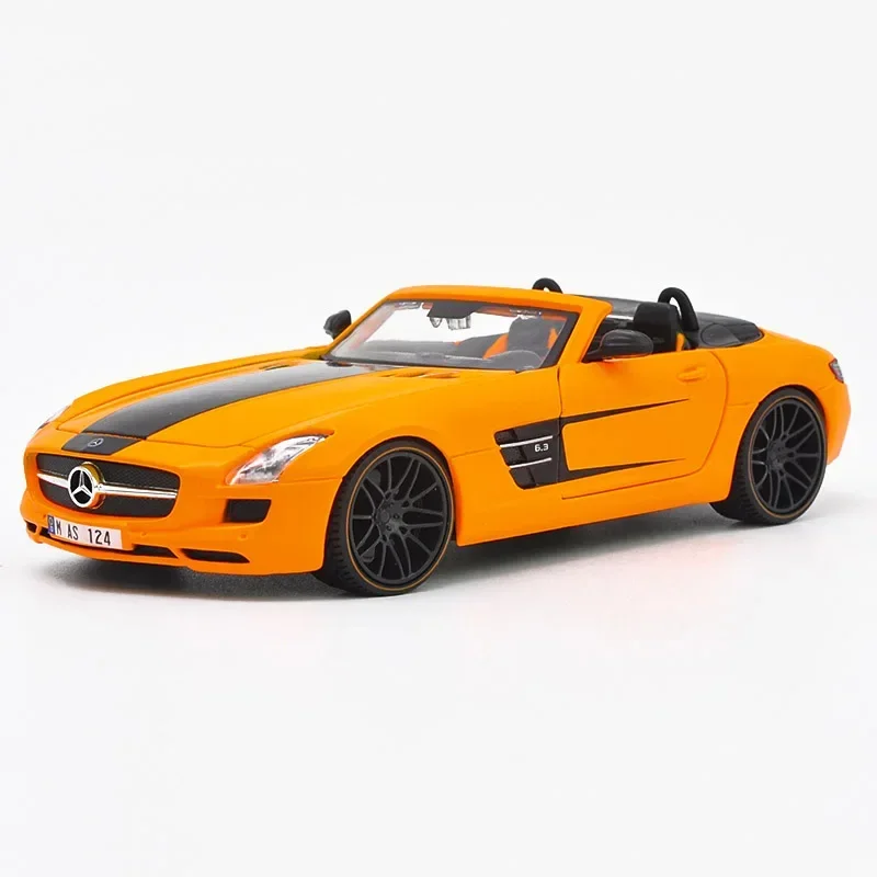 

SLS AMG, спортивный автомобиль из сплава, модель 1:24, литая под давлением металлическая модель игрушечного автомобиля, коллекция моделирования, подарок B799
