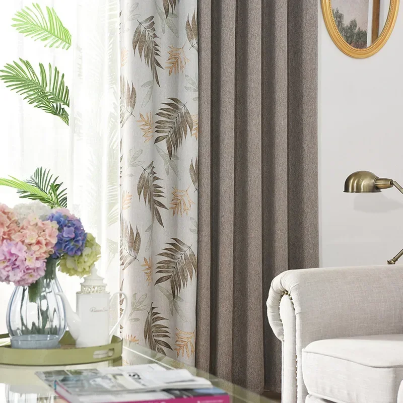 

Шторы для гостиной, столовой, спальни, современные простые хлопковые и льняные шторы, утолщенные, с высоким затенением, сшитые на заказ окна, двери