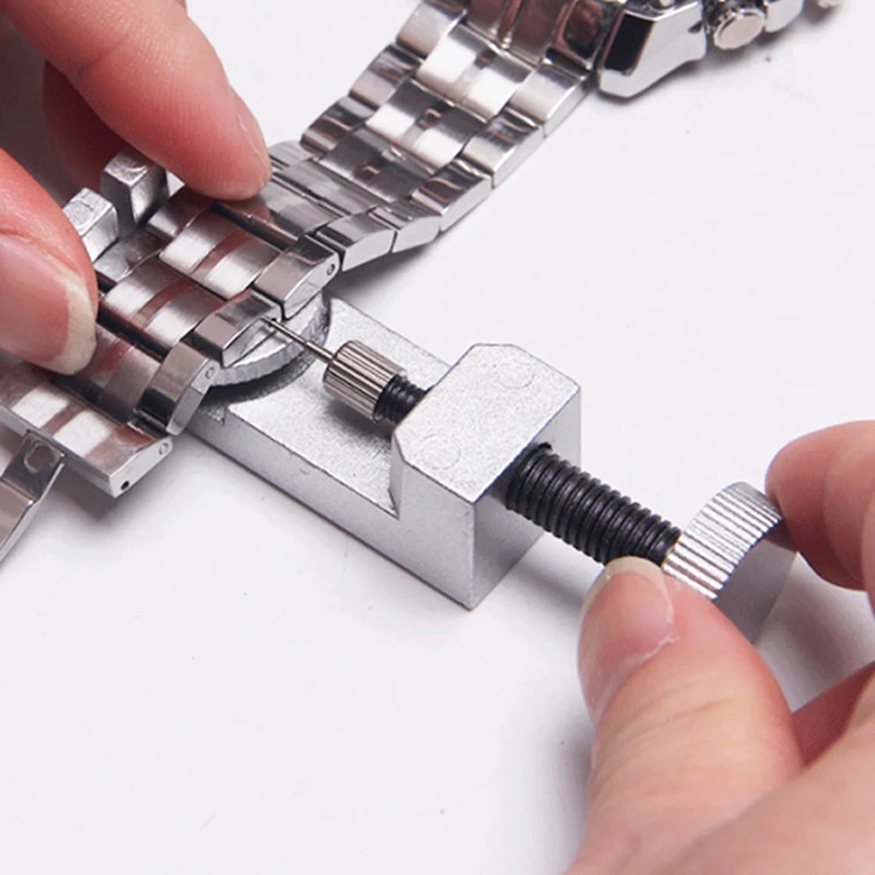 155PCS Watch Repair Tools Kit Clock Watchmaker Link Pin Dissolving Housing Open Remover Battery Replacement Ruler Set