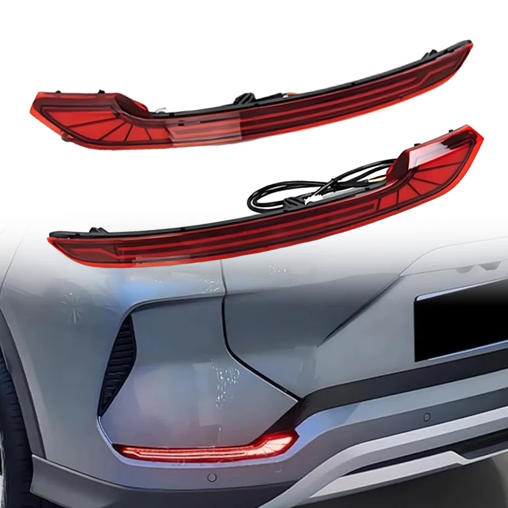 2 Pcs Car Rear Bumper Light For BYD Song PLUS DM-i EV Sealion 6 Seal U 2023 2024 2025 Daytime Running Light Brake Lamp