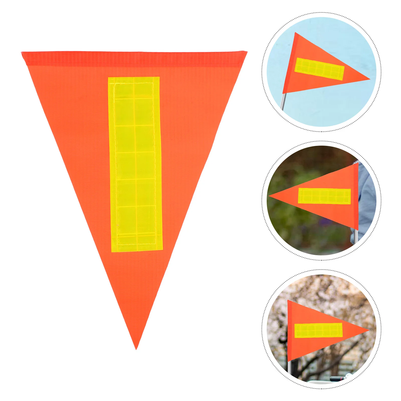 5 Pcs Reflective Pennant Cycling Safety Flag Warning Tape Handlebar Kids Bike Trailer Reusable Bicycles for Riding Child