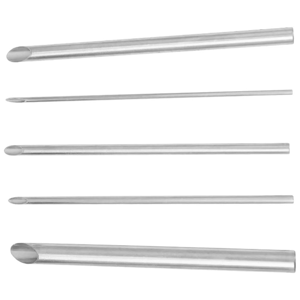 

5 Pcs Stainless Steel Round Hole Set for Pottery Clay Drilling Ceramics Tools Easy Precision Cutting Lightweight Design