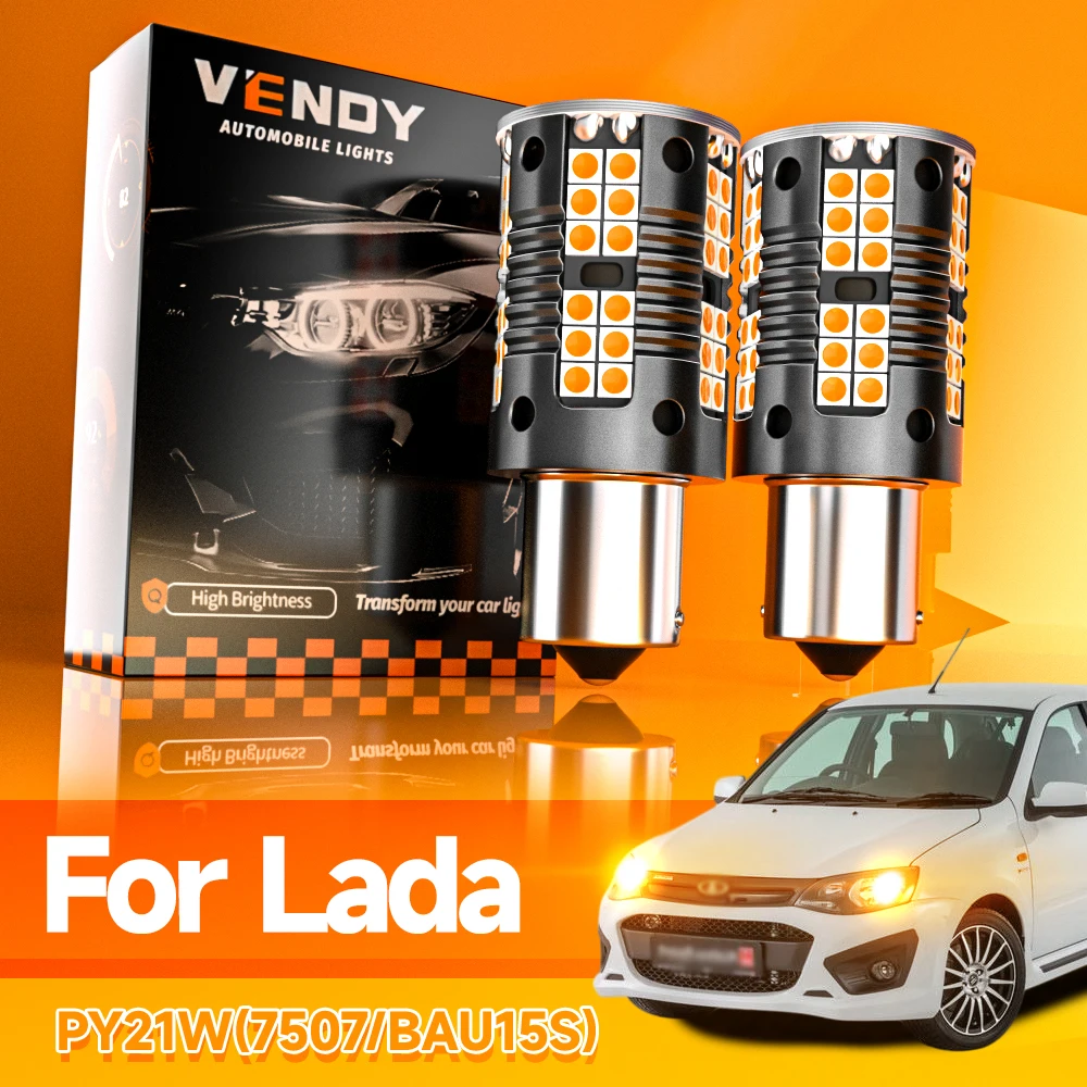 2 قطعة LED بدوره مصباح إشارة مصباح PY21W BAU15S ل لادا جرانتا 2190 2192 2194 2191 كالينا 1119 2192 2194 لارج نيفا بريورا XRAY #1
