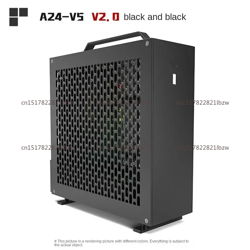 In Stock A24-V5 2.0 Dual Slot Single Display 1U Power Supply Chassis, Double-Sided Chamfering