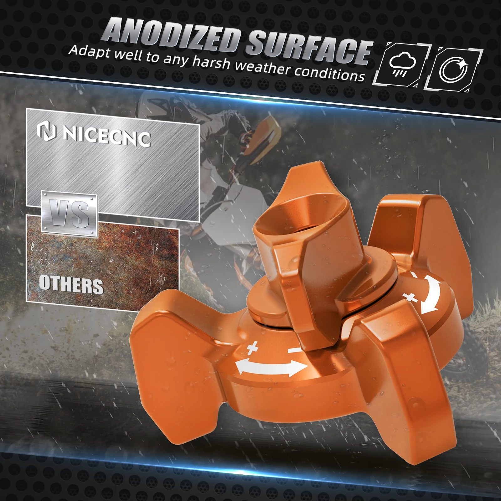 NICECNC For 2024 KTM EXC 300 EXCF 450 350 SX 125 SXF 450 Husqvarna TE300 TE250 GasGas EC 300 EC250 Rear Shock Absorber Adjuster - Image 6