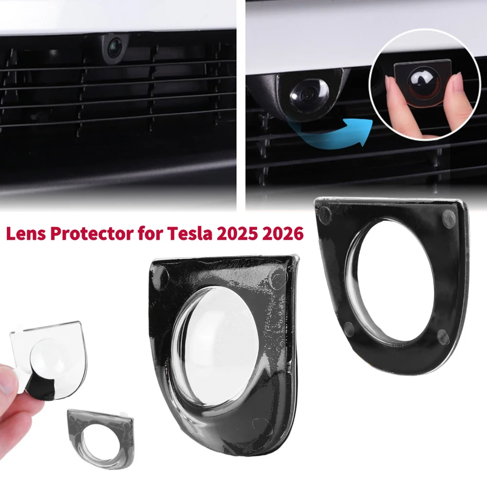 2Pcs Anti-Scratch Lens Protector Car Camera Lens House for Tesla Model Y Juniper/Model YL 2025 2026 Car Camera Lens Guard