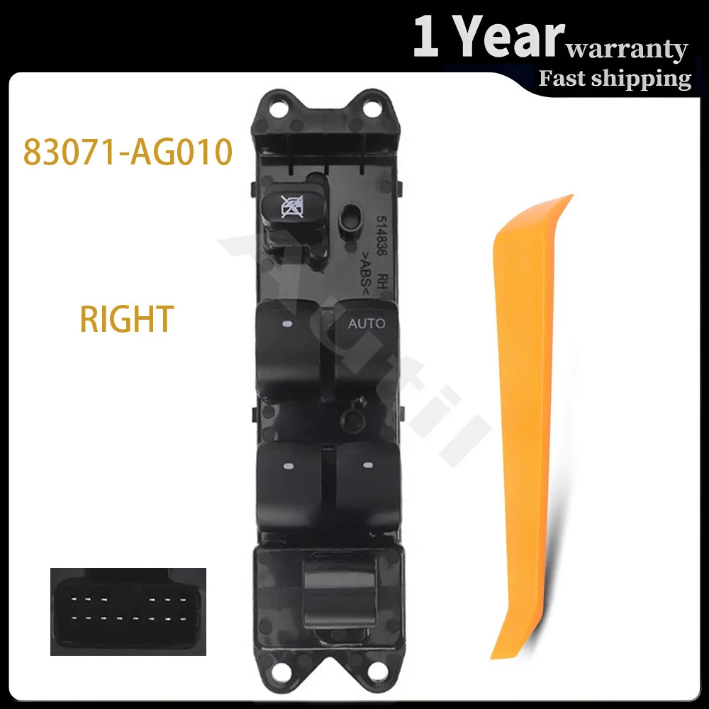 

Front Right Side Electric Power Window Switch Master Control Button for Subaru Liberty Outback 2004-2008 83071-AG010 Car Parts