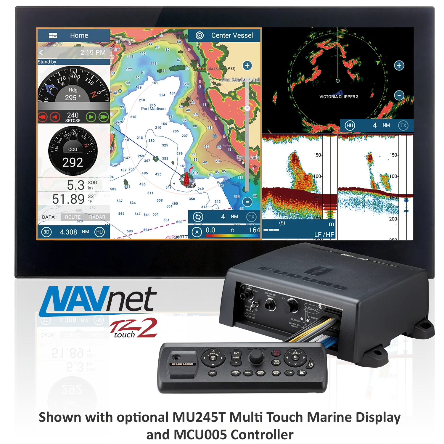 Original New TZT2BB Black Box Chart Plotter