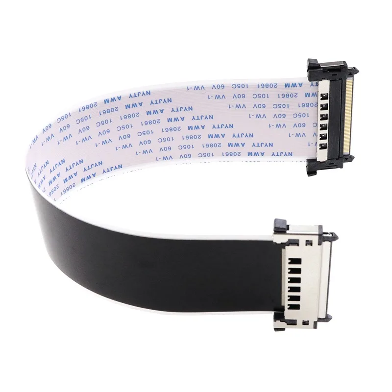 كابل FFC مرن LVDS4K كابل شاشة تلفاز LCD عالي الوضوح 41P/51P حماية من جانب واحد، كابل مضاد للتدخل