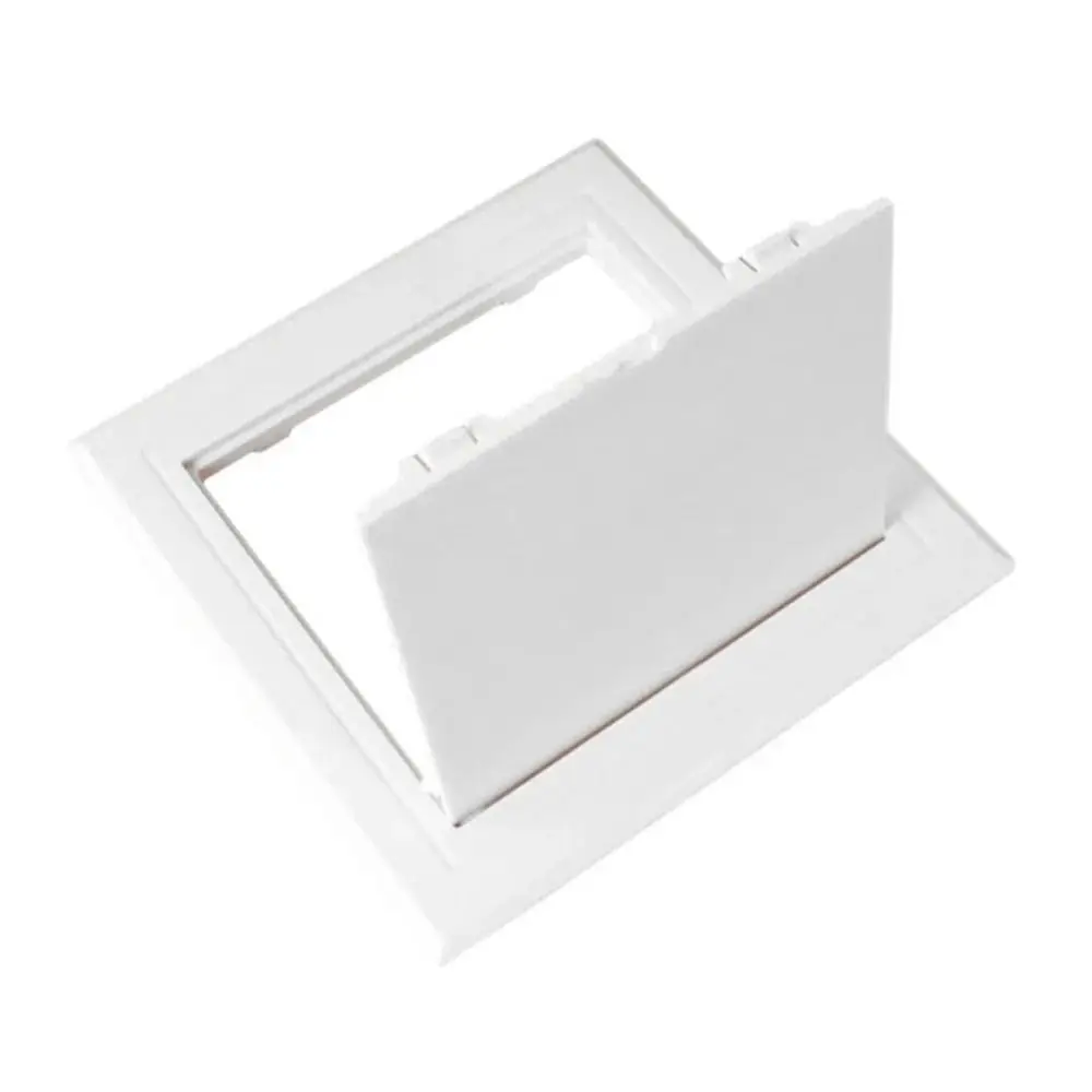 Universal White Access Panel Door Plastic Removable Inspection Hole Hinged Access Hatch Doors Wall Ceiling