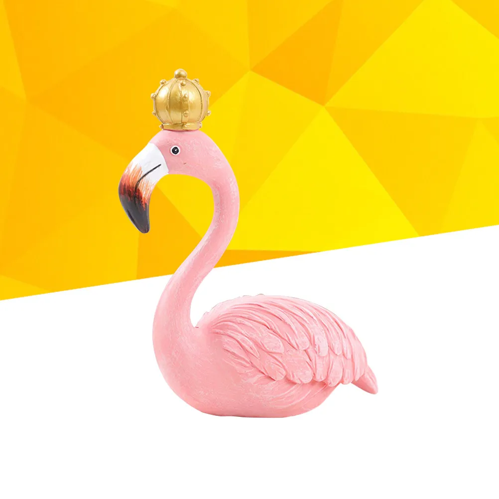 Large Flamingo Resin Decoration Natural Safe Home Office Party Decor Charming Craft Gift Ornament Flamingo Resin Decoration