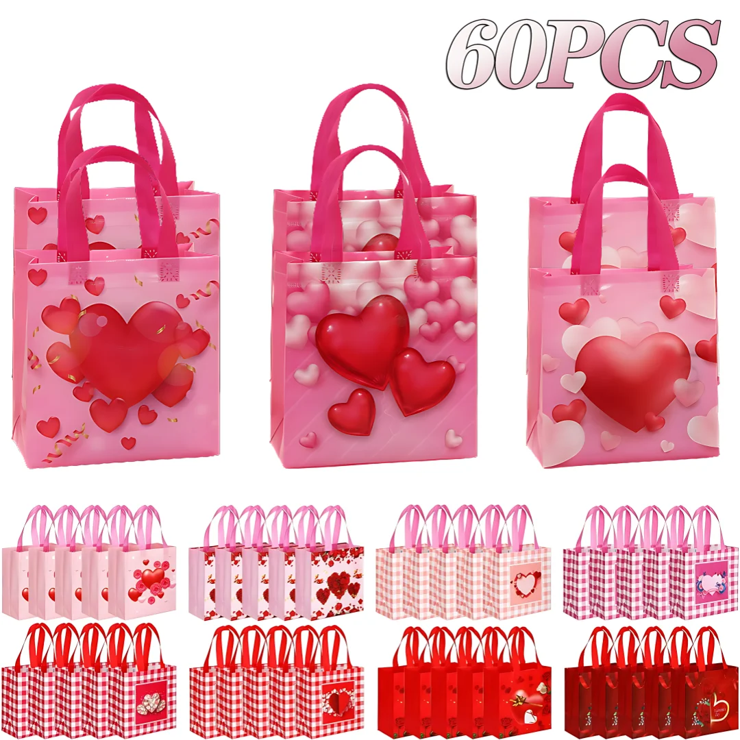 Borsa tote per San Valentino Sacchetti regalo in tessuto non tessuto per San Valentino Confezione