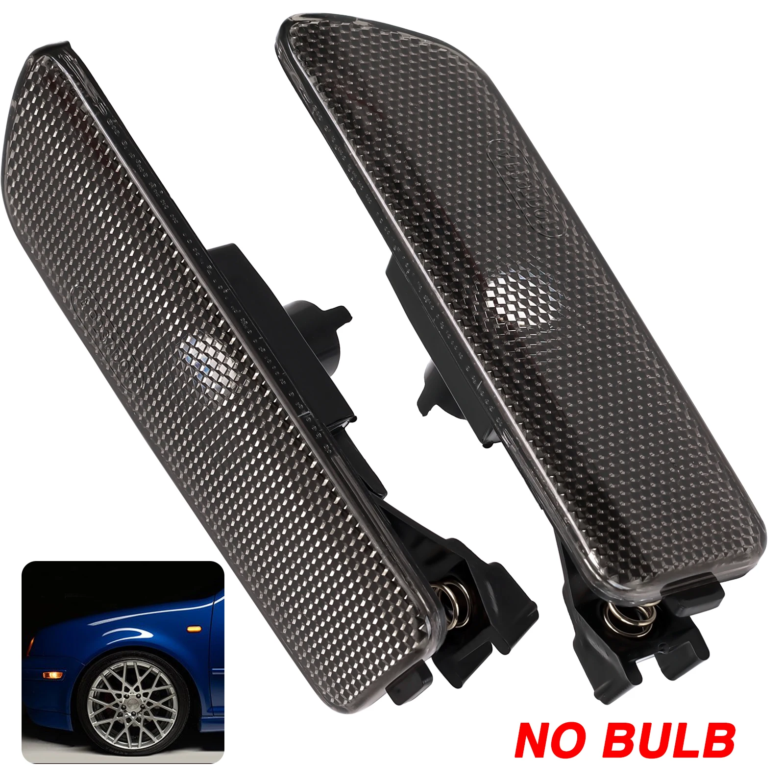 Left Right Car Front Side Marker Lights Turn Signal Lamp Indicators for Volkswagen VW Golf 4 Jetta MK4 1999-2005 Blinker Lens view 4