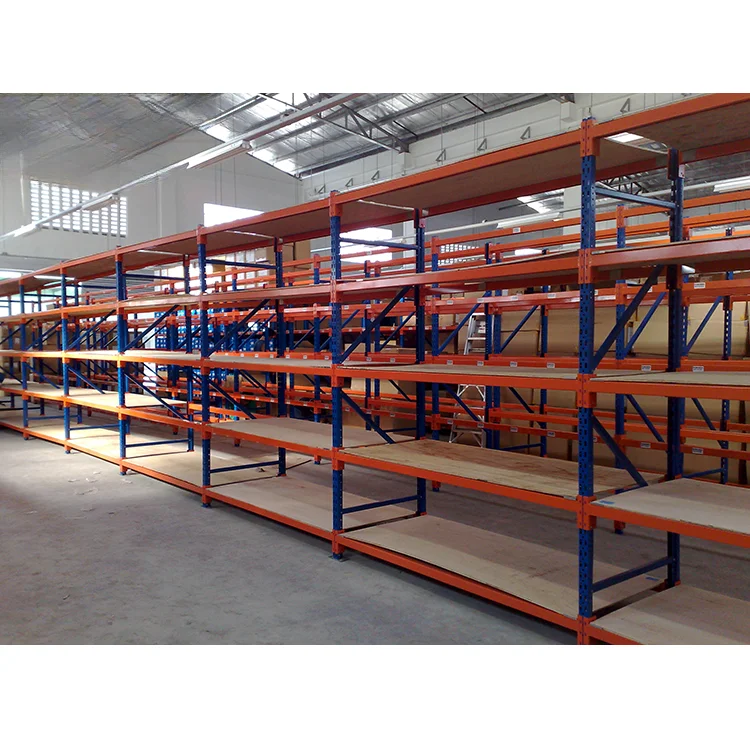 Medium Duty Metal Decking Shelf Rack for Storage Covered by Plywood Stacking Racks  Shelves