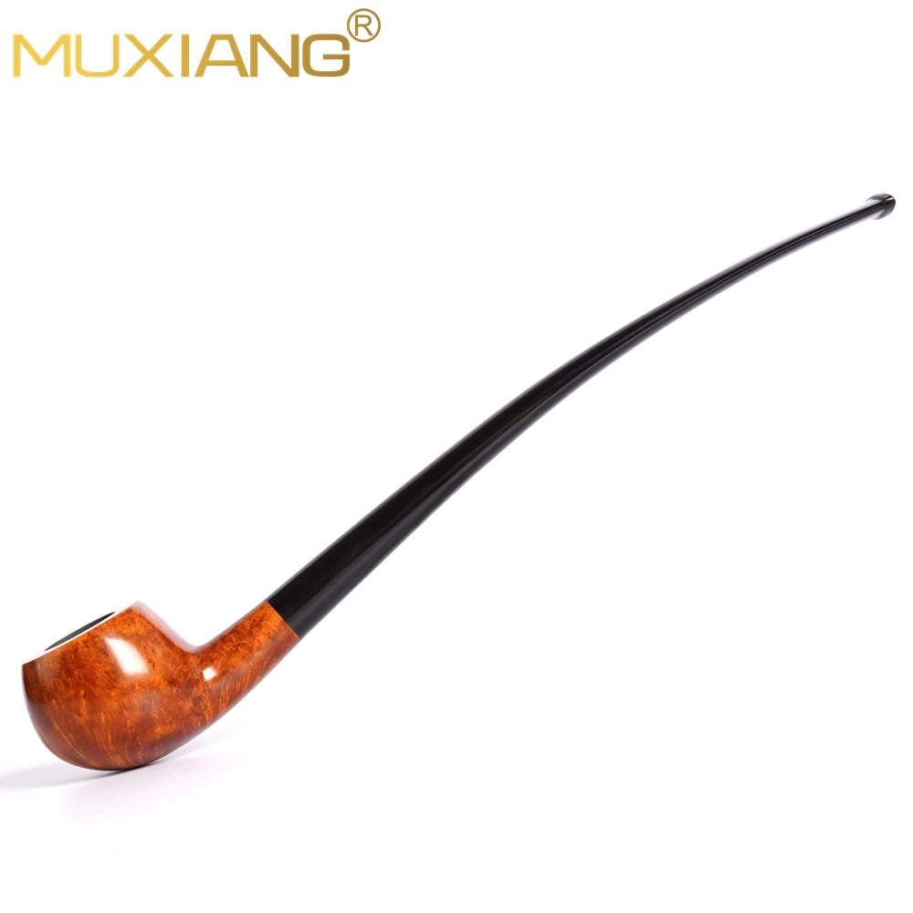MUXIANG Handmade Briar Reading Pipe Black Cumberland Stem 3mm Airway With Smoking Cleaning Tool Kit