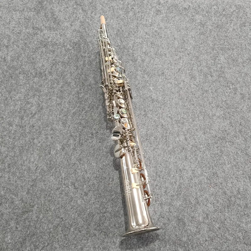 Made in France High Quality Soprano Saxophone nickel plating Mark VI B-flat Soprano Sax Mark VI Mouthpiece Reeds Neck