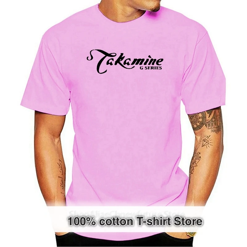 New Takamine G-Series Guitar Music Logo Men's White T-Shirt Size S To 3XL