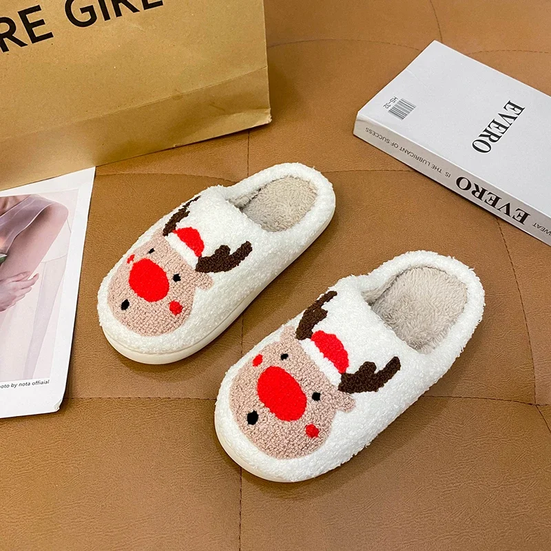 Cotton Fluffy Slippers Home Cartoon Pumpkin Platform Plush Slides Couple 2024 Funny Halloween Casual Designer Shoes Women Indoor