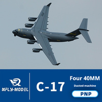 XFly Model Four-Engine-40mm C17 Transport Aircraft Electric Model Aircraft Power Sound Wave Restore Fixed Wing Fighter
