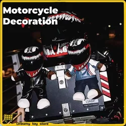 Motorcycle Bear Helmet Motorcycle Rear Seat Decoration Doll Plush Toy Motorcycle Travel Tail Box Pendant Backpack Pendant Gift