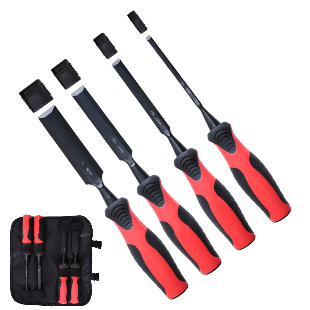 Blackening Carpentry Chisel Sculpture Handle Is Made Of TPR Mm Total Length Package Content Flat Carving Chisel