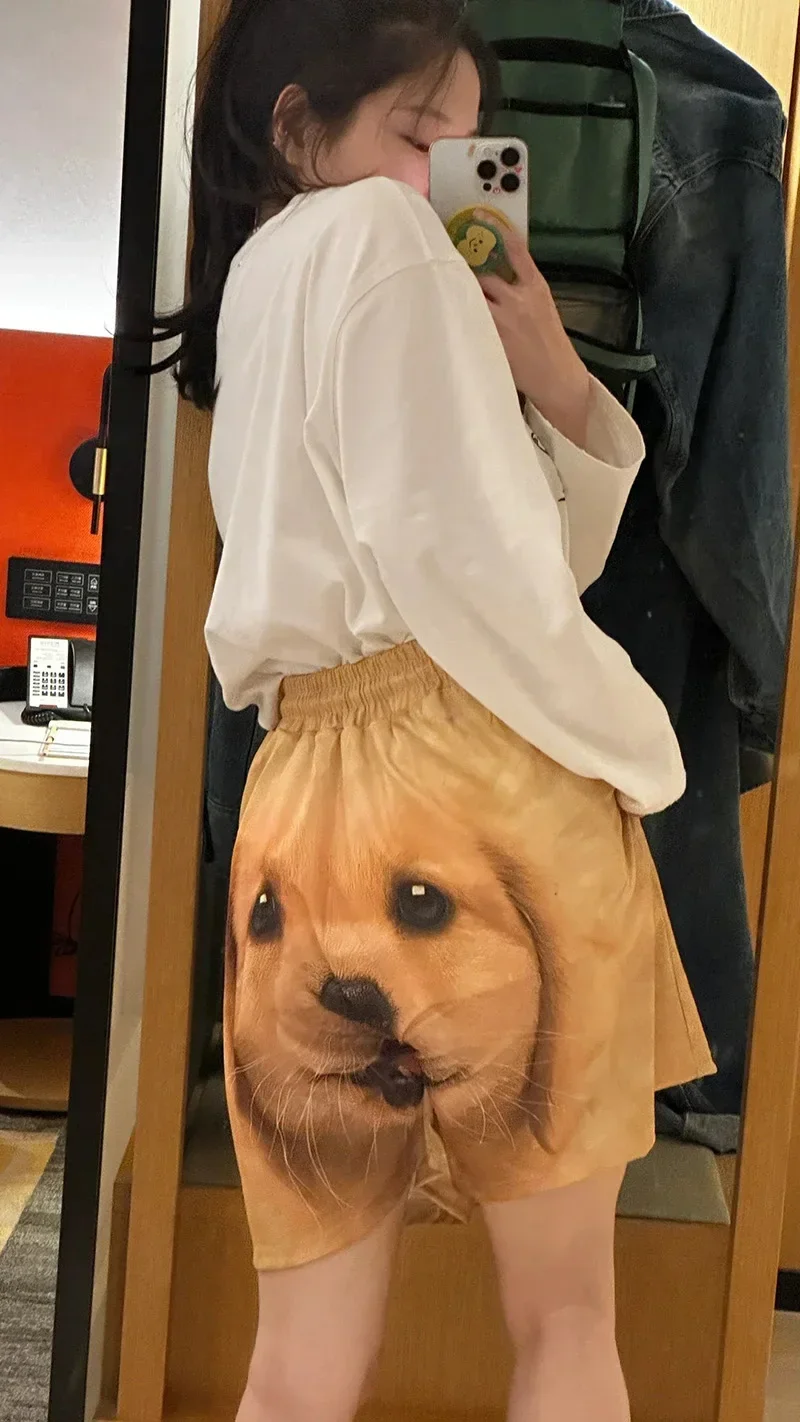 Tiktok Live Funy Pants Nightclub, bar costume Print Cosplay Quick-drying Party Shorts Casual Couple Five-quarter Pants Boy Girls