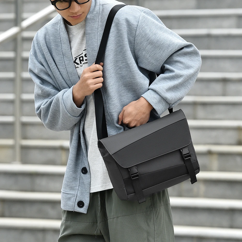حقائب يد نايلون للرجال عادية حقائب ساع عالية الجودة للرجال مقاوم للماء حقيبة كمبيوتر محمول للهاتف حقيبة كروس للرجال سستة حقيبة حمل صلبة #2