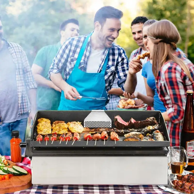 Wind Guards for Blackstone Griddle 17/22/28/36 Inch Magnetic Stainless Steel Durable Wind Deflector for Outdoor Camping Grilling