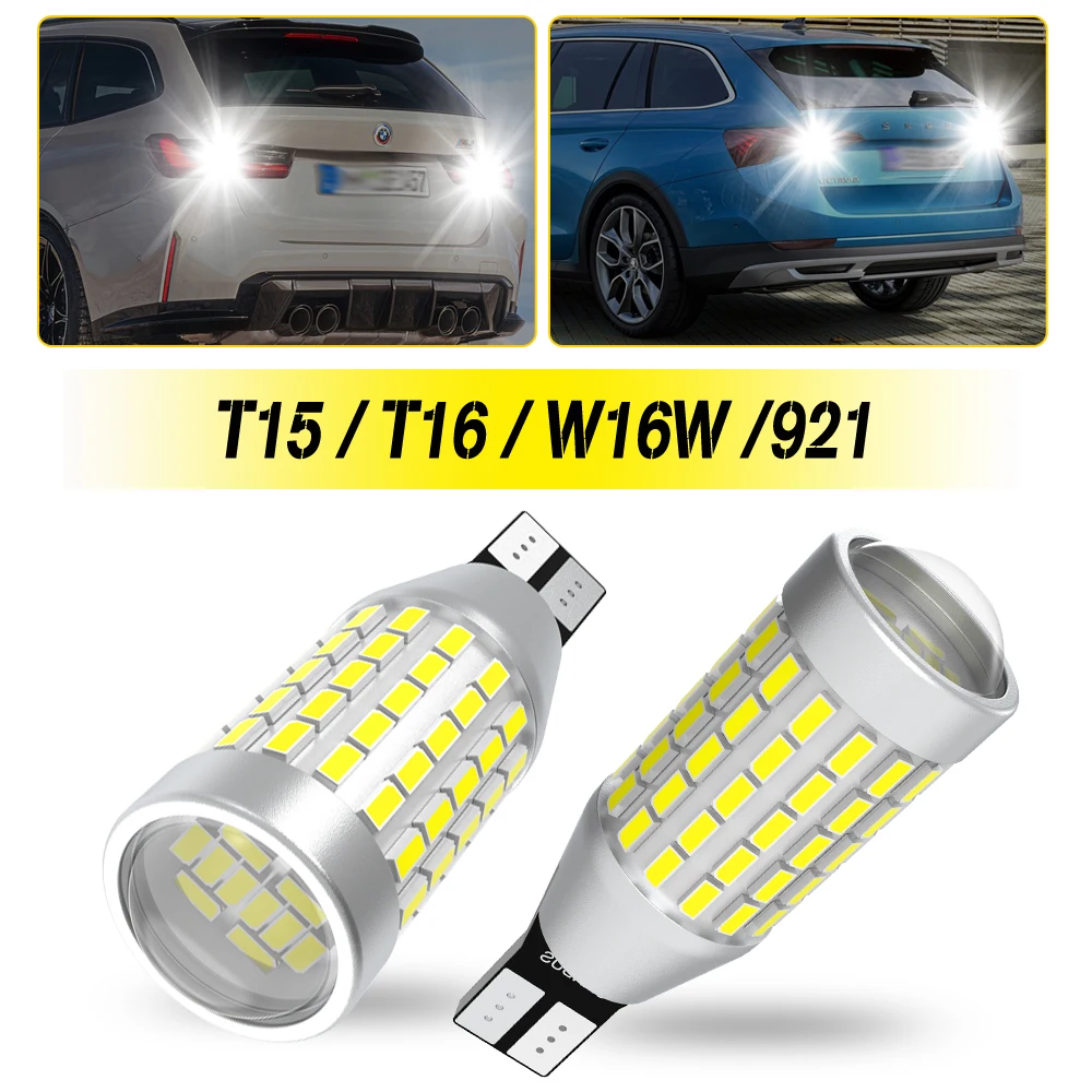

2x T15 T16 921 W16W Car Backup Reverse Lights Canbus LED Bulb for Toyota Prius Celica Ipsum Verso Wish Prado Harrier Highlander