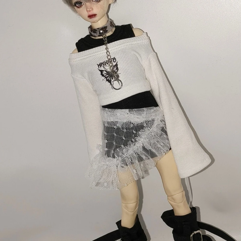 1/4 ropa para muñeca, traje para muñeca Bjd de 45cm, vestido, casa de juegos, juguetes para niñas, conjunto dulce y fresco, regalo, accesorios para muñecas de moda, sin muñeca