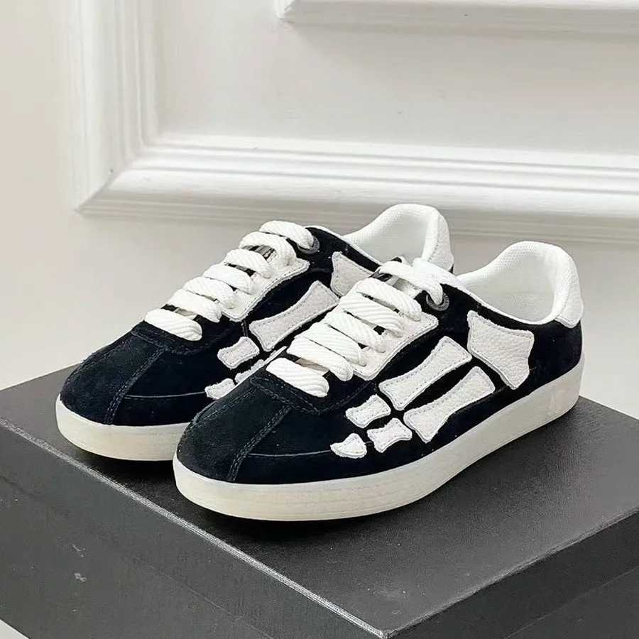 

2025 Spring New Women's Genuine Leather Casual Shoes Fashion Board Shoes Versatile Men's Couple's Bone Training Shoes