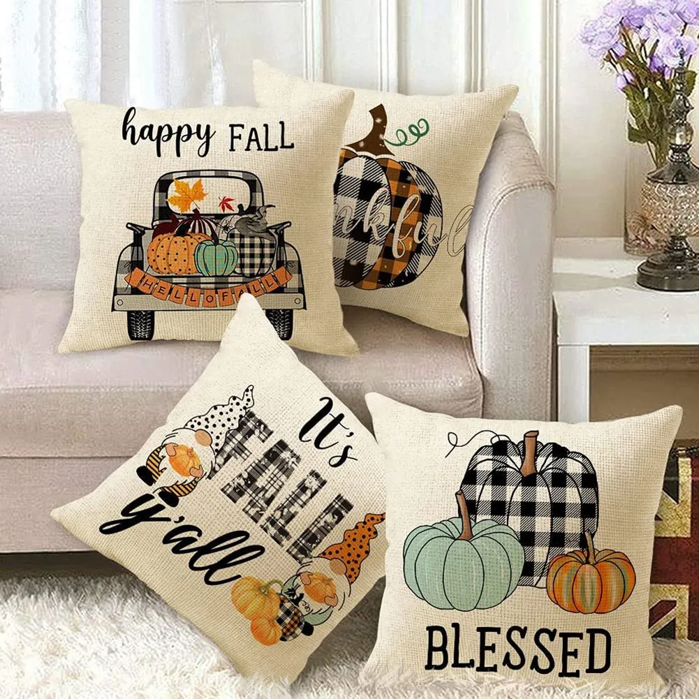 HFES Осенние декоративные наволочки 18X18, декоративные подушки Осенние наволочки для дивана Открытый фермерский дом Домашний декор