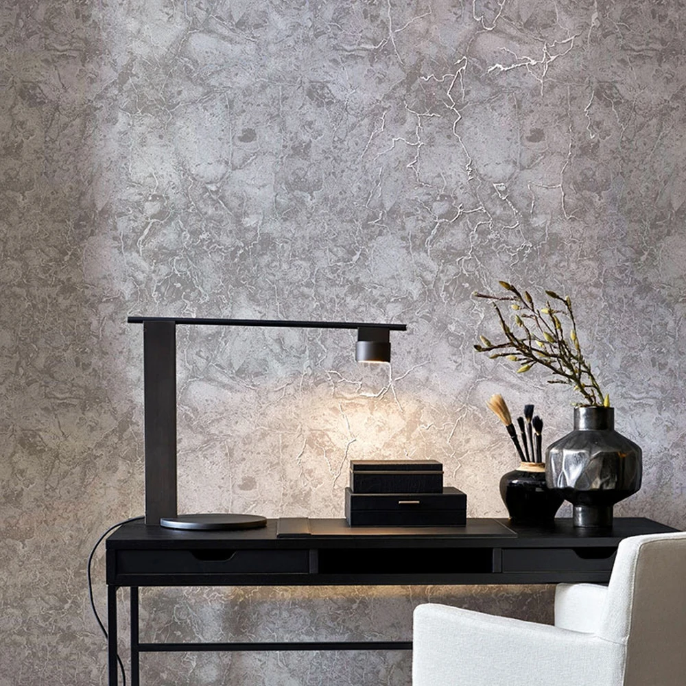 

Modern Luxury Wallpaper Bedroom Living Room Cement Grey Background Wall Marble Texture Wallpapers Home Interior Decor