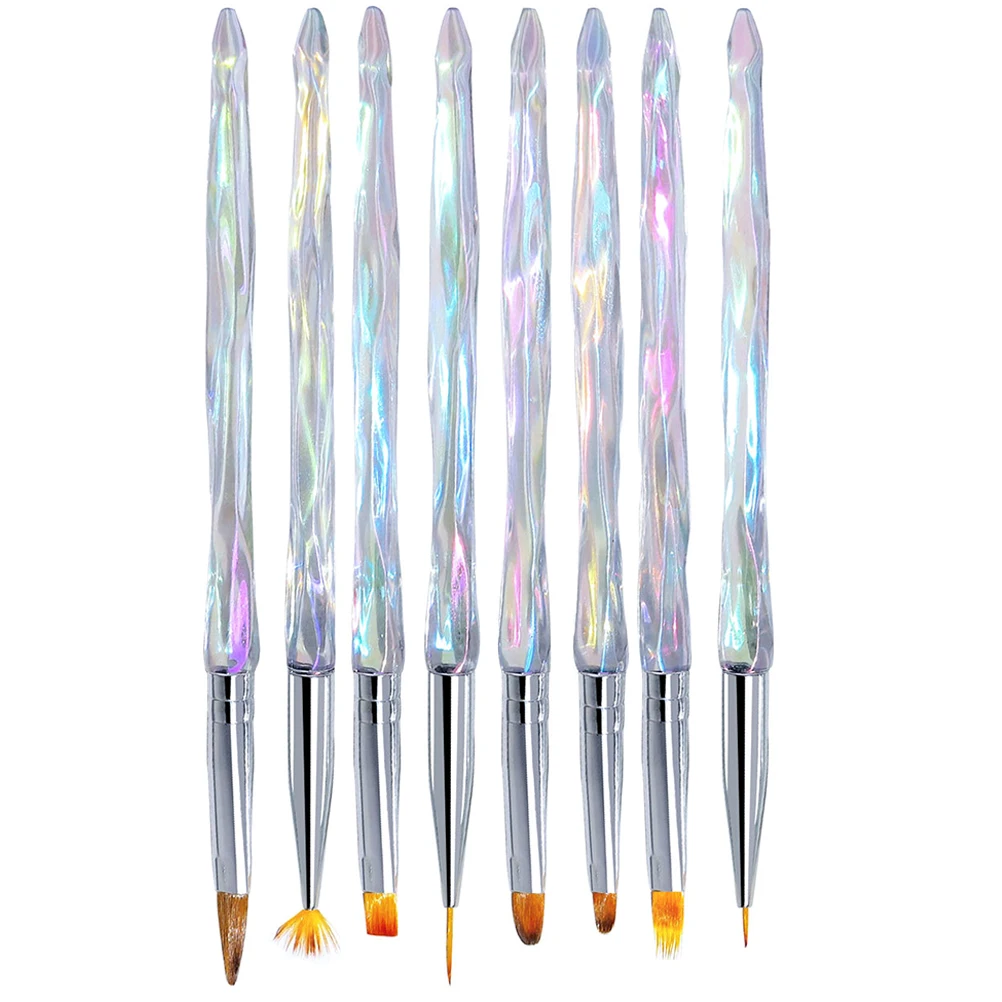 

8Pcs Nail Art Brush Set Professional Manicure Dotting Pens Nail Painting Tools for Salon Home DIY Supplies Manicure Painting