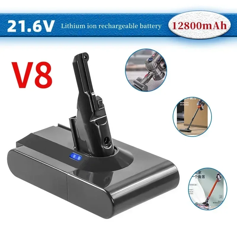 

100%Original 21.6V 12800mAh Replacement Battery V8 Absolute Handheld Vacuum Cleaner Series SV10 Rechargeable Battery