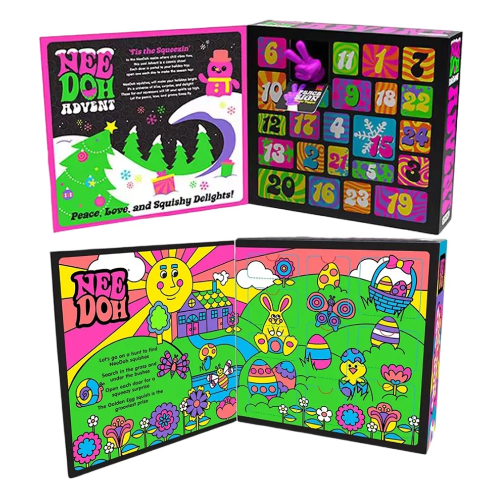 

2026 Needoh Golden Egg Hunt Game Blind Box Easter Fidget With With Squishy Surprise Stress Relief Squeeze For Kids' Easter Party