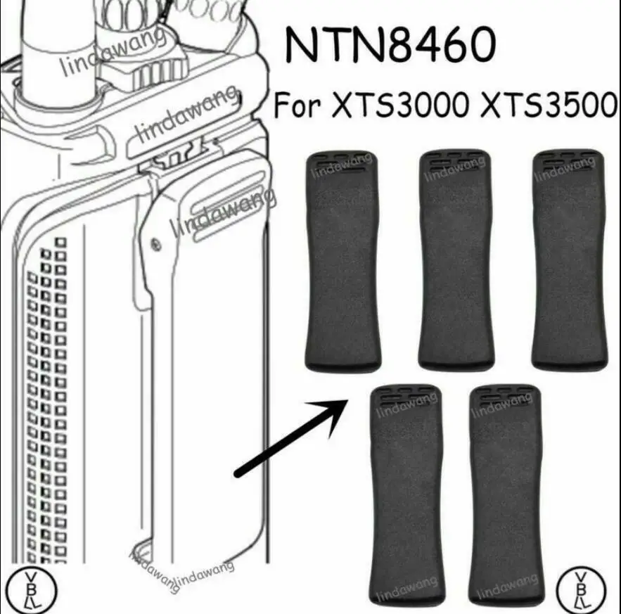 5PCS NTN8460 Clip da cintura per XTS3000 XTS5000 XTS4250 APX6000 APX7000 APX8000 Radio bidirezionale