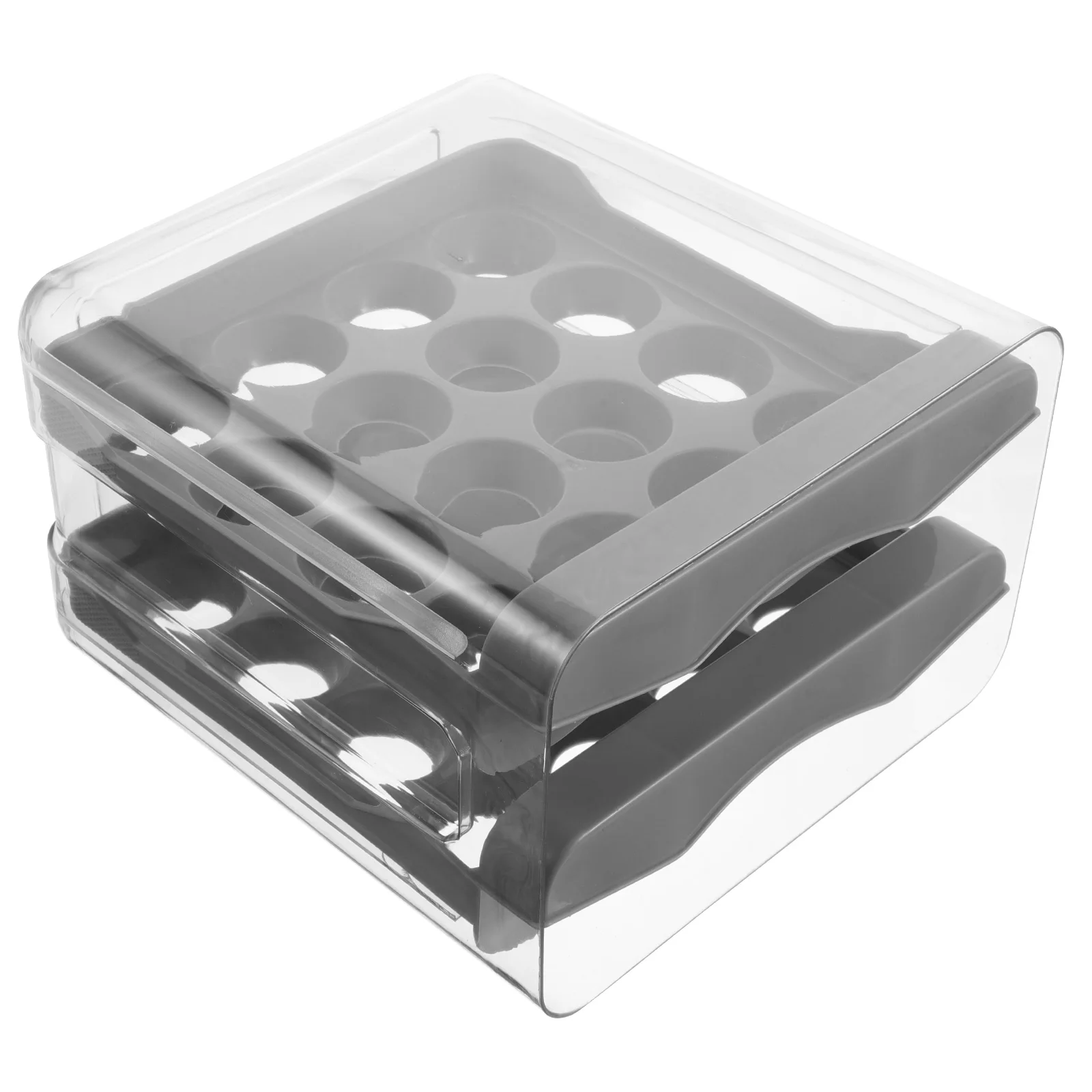 

Egg Storage Box Drawer Display Holder Organizer Countertop Keeper Creative Tray Refrigerator