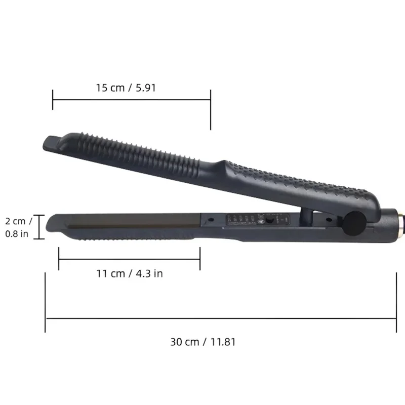 BAAO-Hair Styling Appliances Hair Straightener Electric Tongs Straight Roll Dual Purpose Five-Speed Temperature Adjustment EU Pl view 6