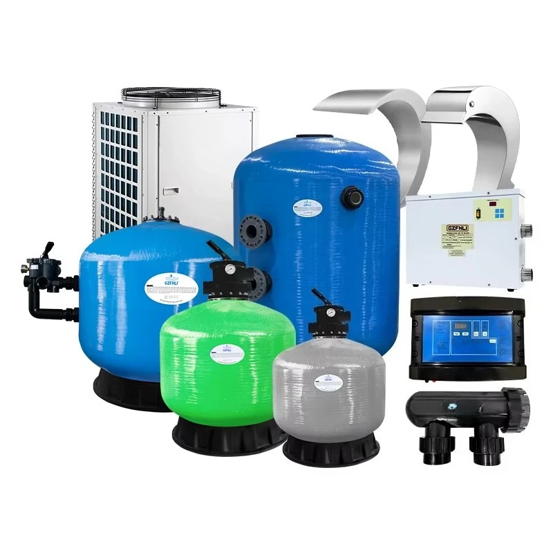 

set of swimming pool spa equipment swimming pool accessories filter heater cleaner chlorinator accessories all-in-one machine