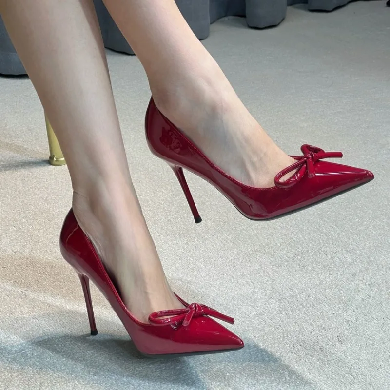 

2025 Spring New Women High Heels Shoes Trend Shallow Pointed Pumps Comfortable Outdoor Elegant Designer Shoes Zapatos De Mujer