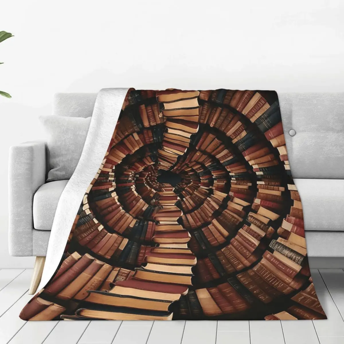 Education Library Book Blanket Soft Warm Flannel Throw Blanket Cover for Bed Living room Picnic Travel Home Couch