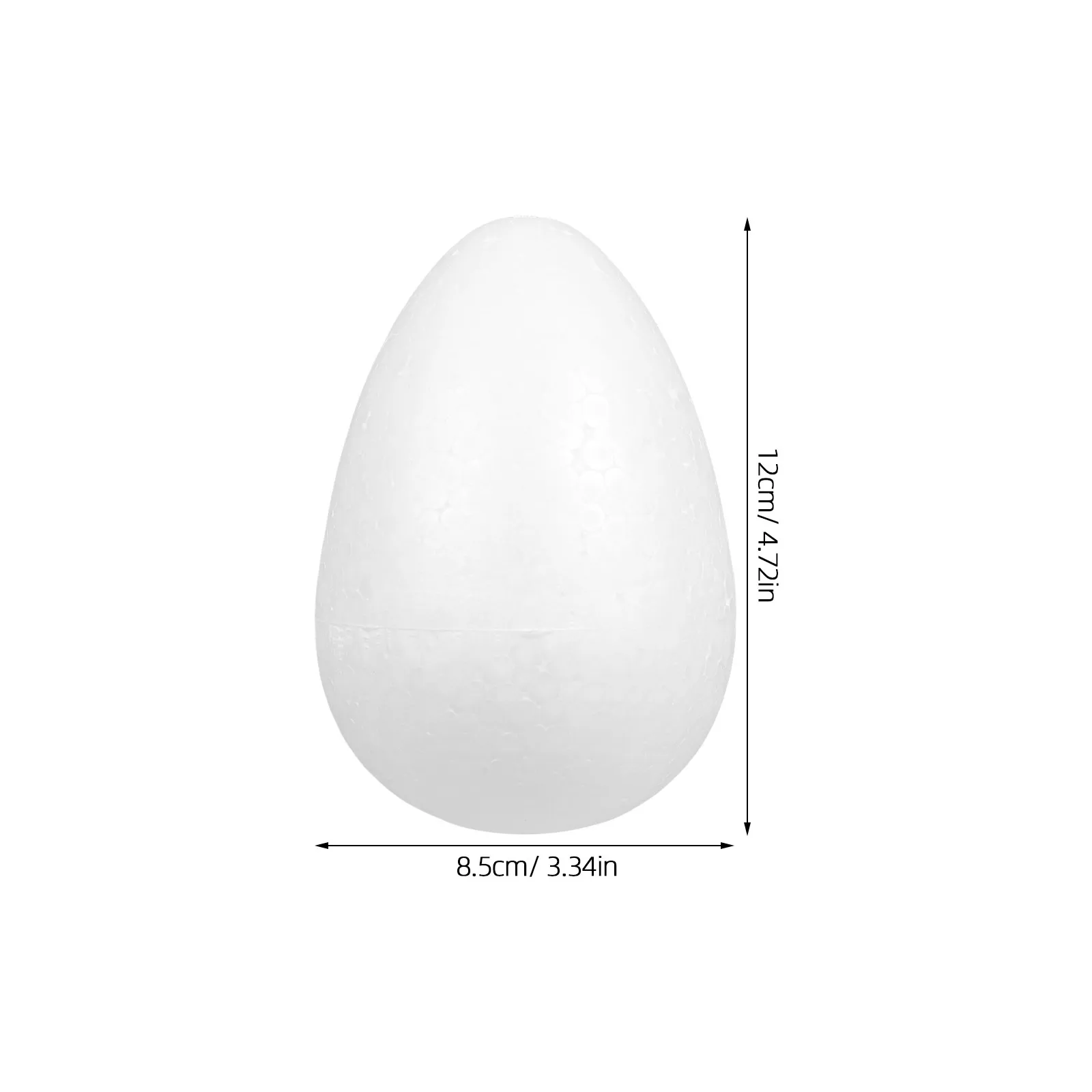 12Pcs Foam Easter Eggs White Craft Balls for Adults Kids DIY Easter Decor Painting Holiday Ornaments Spring Festive Crafting